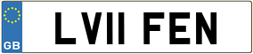 Truck License Plate